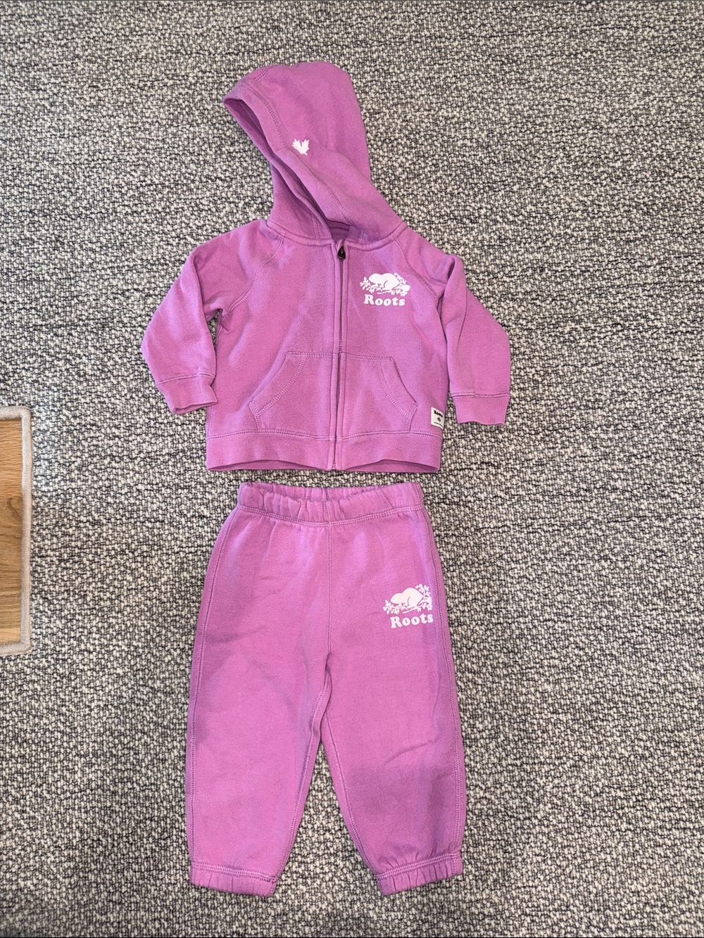Roots Kids Lavender Zip Hoodie & Joggers Set